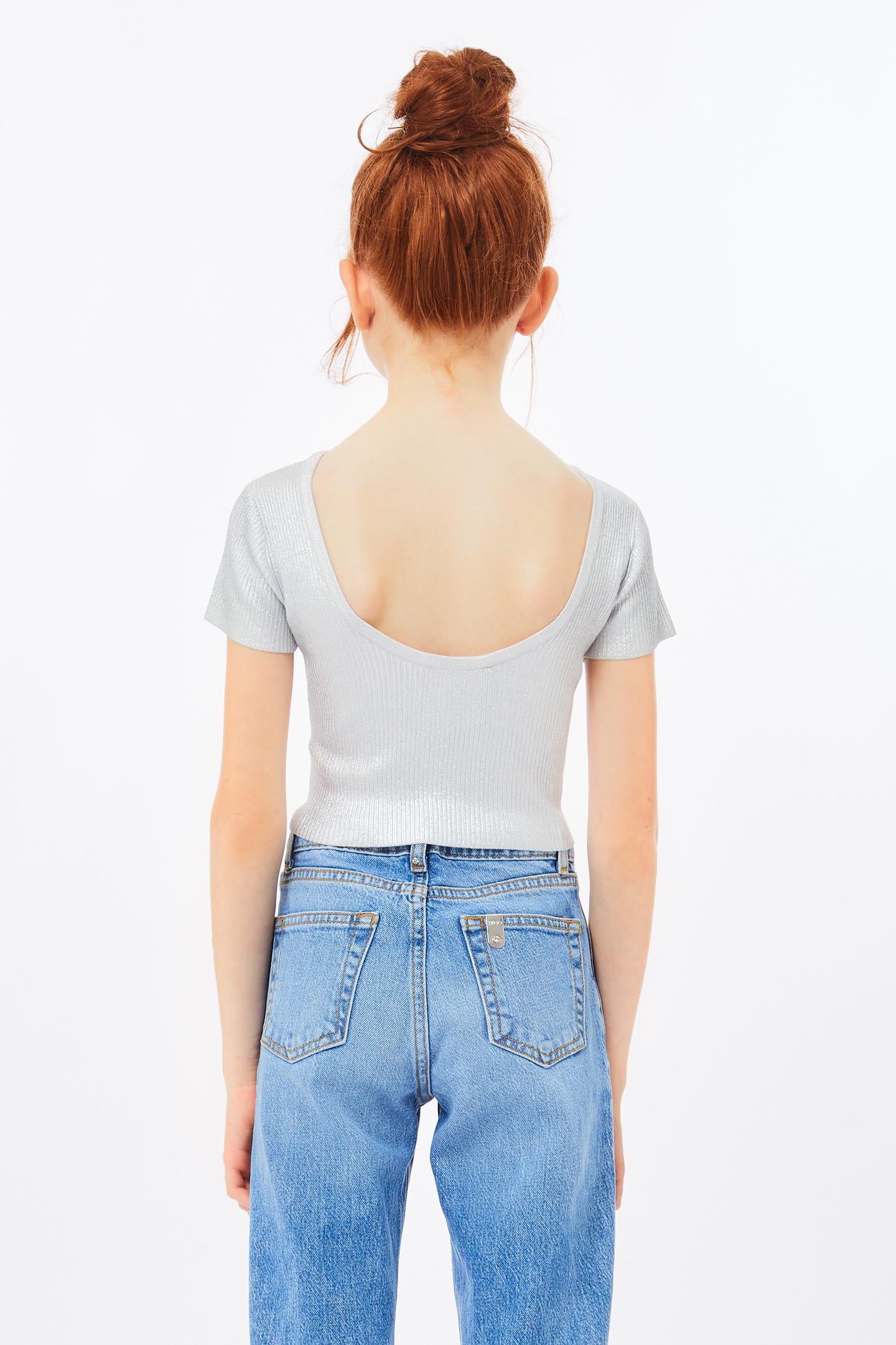 LIU JO T-SHIRT IN LUREX